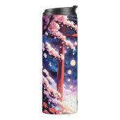 Cat&Flower is het mooiste van de wereld Thermosbeker (Gedraaid links)