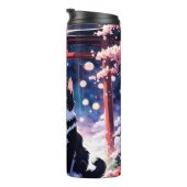 Cat&Flower is het mooiste van de wereld Thermosbeker (Geroteerd rechts)