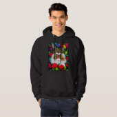 Cat Flower Natural Flower Garden Cat Love Cat Hoodie (Voorkant volledig)