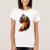 Cat & Forest dubbele belichting T-shirt (Voorkant)