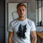 Cat & Forest dubbele belichting T-shirt