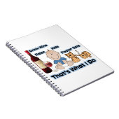 Cat Foster mom note book for cat foster notes Notitieboek (Rechterzijde)