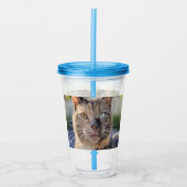 Cat foto toevoegen Aanpassen Acryl Drinkbeker (Voorkant)