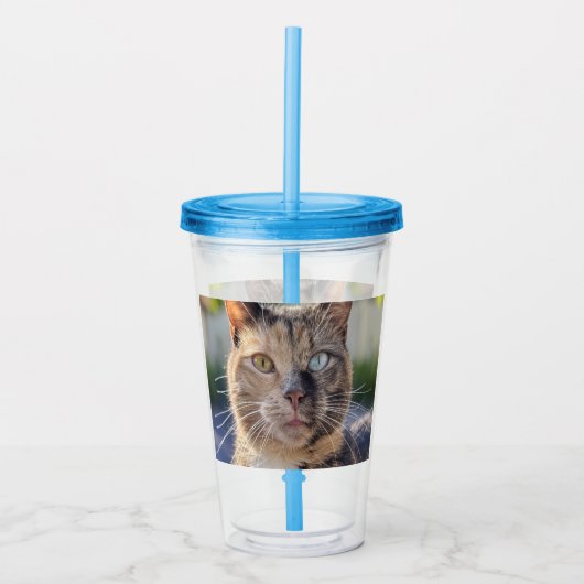 Cat foto toevoegen Aanpassen Acryl Drinkbeker (Voorkant)