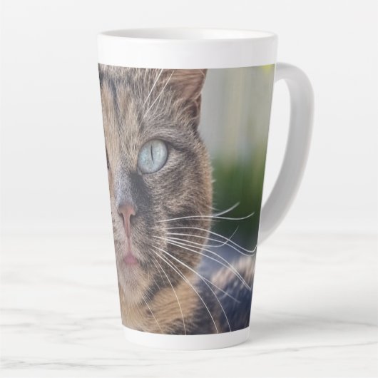 Cat foto toevoegen Aanpassen Latte Mok (Rechterhoek)