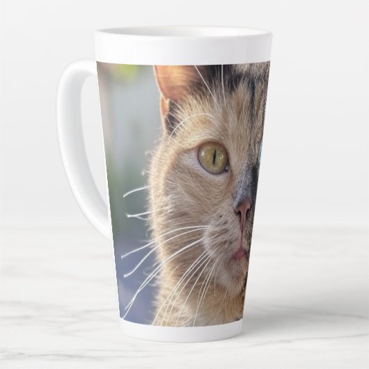 Cat foto toevoegen Aanpassen Latte Mok (Linkerhoek)