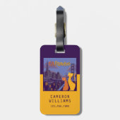 Cat Francisco Bagagelabel (Achterkant verticaal)