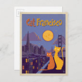 Cat Francisco Briefkaart (Voorkant / Achterkant)