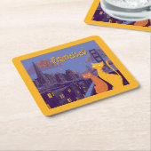 Cat Francisco Kartonnen Onderzetters (Schuin)