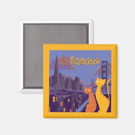 Cat Francisco Magneet (Voorkant / Achterkant)