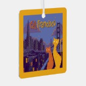 Cat Francisco Metalen Ornament (Voorkant Rechts)