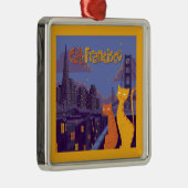 Cat Francisco Metalen Ornament (Rechts)