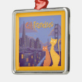 Cat Francisco Metalen Ornament (Links)