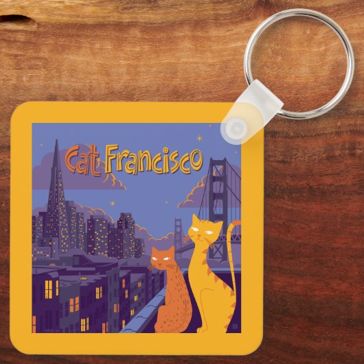 Cat Francisco Sleutelhanger (Achterkant)