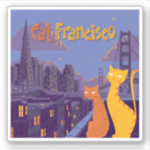 Cat Francisco Sticker (Voorkant)