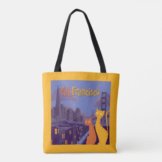 Cat Francisco Tote Bag (Achterkant)