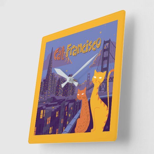 Cat Francisco Vierkante Klok (Hoek)
