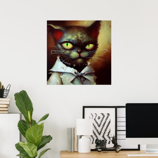 Cat Frankenstein Poster (Thuiskantoor)