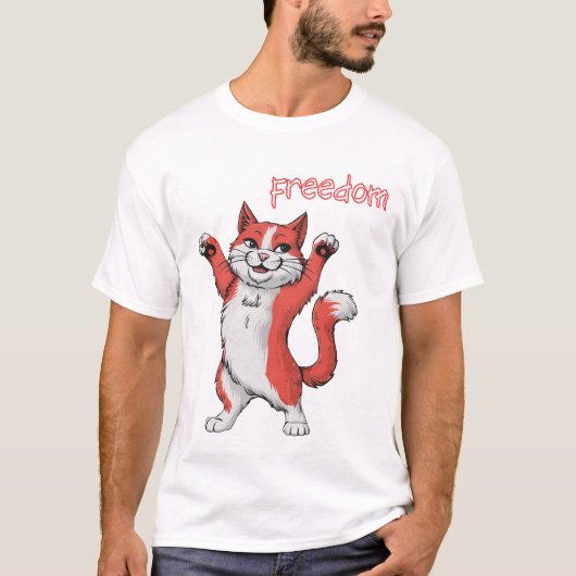 Cat Freedom T-shirt (Voorkant)