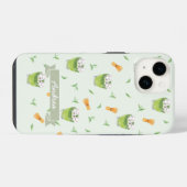 Cat Froth Matcha Green Tea Pattern iPhone Hoesje (Achterkant horizontaal)