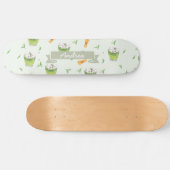 Cat Froth Matcha Green Tea Pattern Persoonlijk Skateboard (Horizontaal)