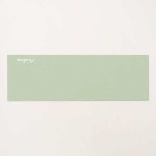 Cat Froth Matcha Green Tea Pattern Yogamat (Achterkant (horizontaal))