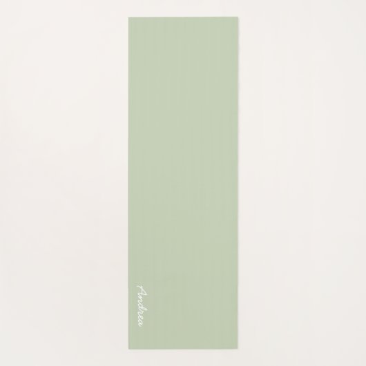 Cat Froth Matcha Green Tea Pattern Yogamat (Achterkant)