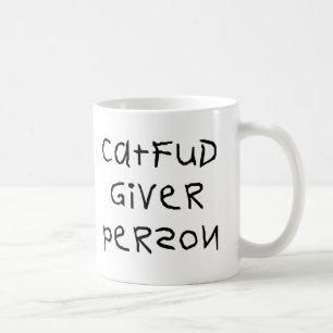 Cat Fud Giver Person Koffiemok