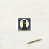 Cat Full Moon Night Moon Halloween Pet Magic Post-it® Notes (Op bureau)