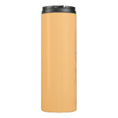 Cat Fun Halloween Character biting a Pumpkin  Thermosbeker (Achterkant)