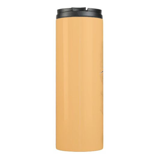 Cat Fun Halloween Character biting a Pumpkin  Thermosbeker (Achterkant)