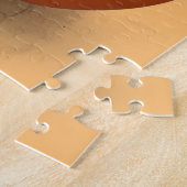 Cat Fun Halloween Character die op een pompoen tik Legpuzzel (Zijkant)