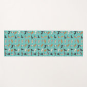 Cat Fun Lover Kat Patroon Yogamat (Voorkant (horizontaal))