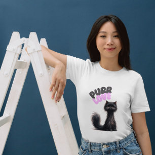 Cat Fun Pun Spint liefdesquote T-shirt
