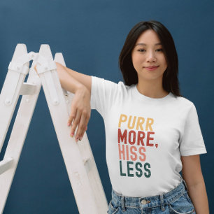 Cat Fun Pun Spint meer zijn minder citaat T-shirt