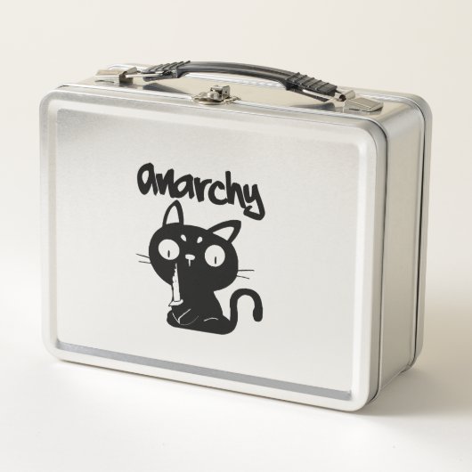 Cat Funny Anarchy Halloween Dieren Voor Vrouwen Ma (Voorkant)