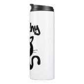 Cat Funny Anarchy Halloween Dieren Voor Vrouwen Ma Thermosbeker (Geroteerd rechts)