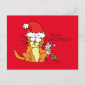 Cat Funny Cartoon Cute Mouse Briefkaart (Voorkant)