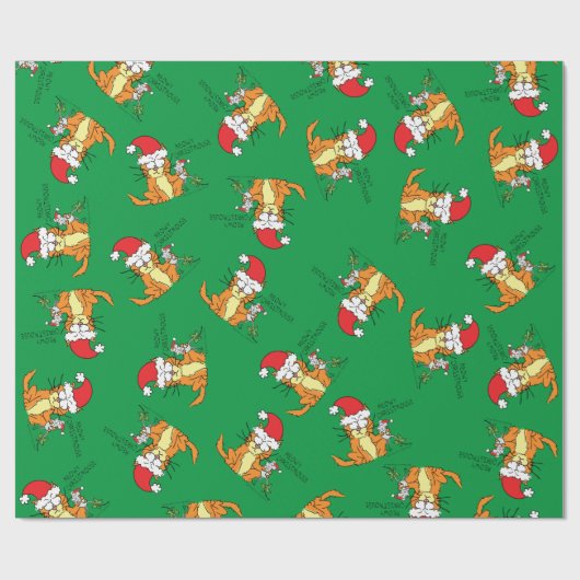 Cat Funny Cartoon Cute Mouse Cadeaupapier (Vlak)