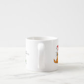 Cat Funny Cartoon Cute Mouse Espresso Kop (Achterkant)