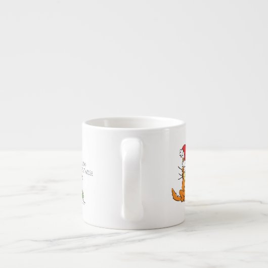 Cat Funny Cartoon Cute Mouse Espresso Kop (Achterkant)