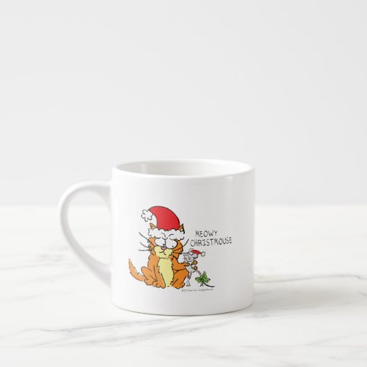Cat Funny Cartoon Cute Mouse Espresso Kop (Links)