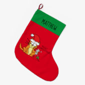 Cat Funny Cartoon Cute Mouse Grote Kerstsok (Voorkant (Hangend))