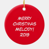 Cat Funny Cartoon Cute Mouse Keramisch Ornament (Achterkant)