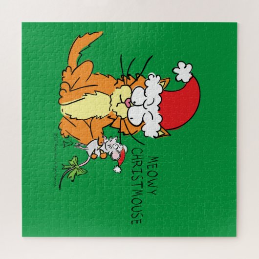 Cat Funny Cartoon Cute Mouse Legpuzzel (Horizontaal)