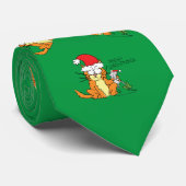 Cat Funny Cartoon Cute Mouse Stropdas (Opgerold)