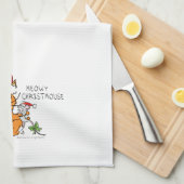 Cat Funny Cartoon Cute Mouse Theedoek (Quarter Fold)