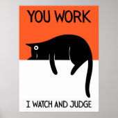 Cat | Funny & decorative Poster (Voorkant)