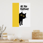 Cat | Funny & decorative Poster  (Keuken)