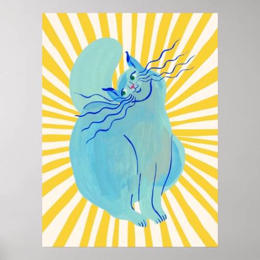 Cat | Funny & decorative Poster (Voorkant)